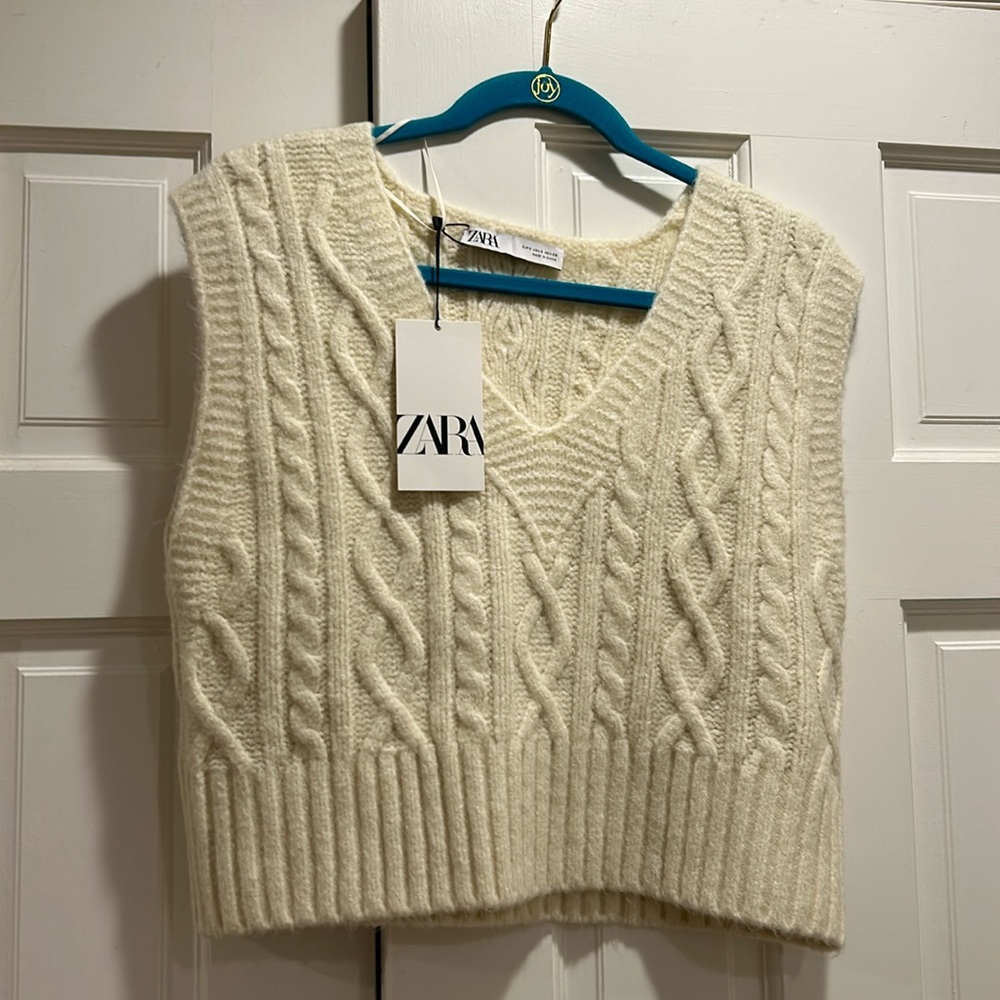 zara sweater vest